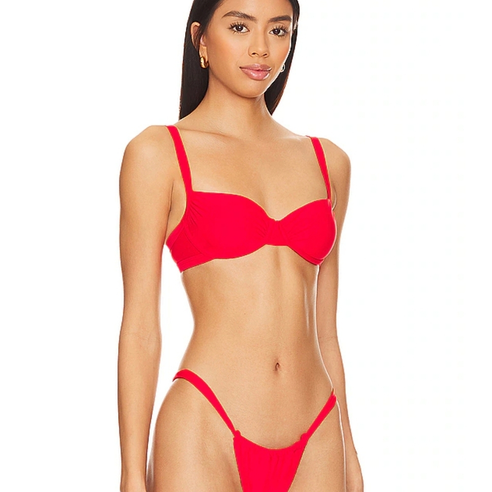 SUPERDOWN Red Women's Bikini TOP Size M. - Picture 3 of 12